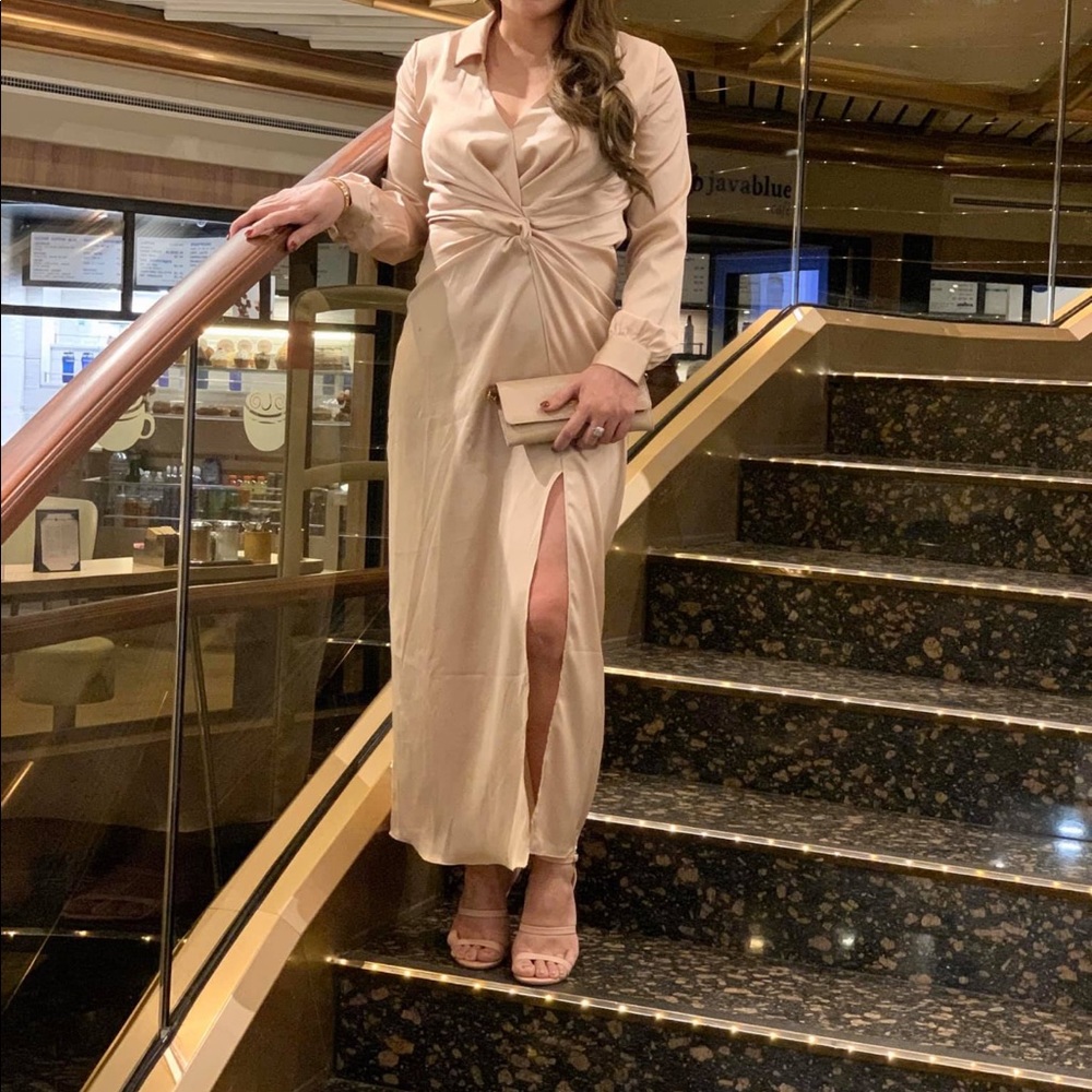 Can't turn you down Satin Dress